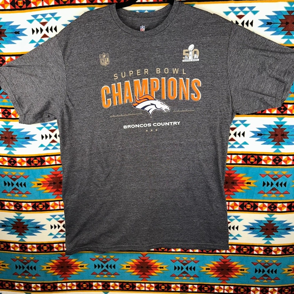NFL Pro Line Broncos Super Bowl 50 Champions Shirt XL‎